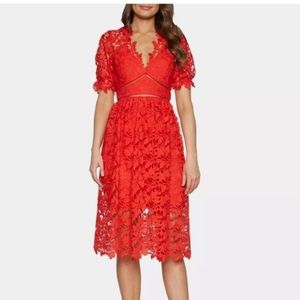 NWT Bardot lace embroidered floral dress